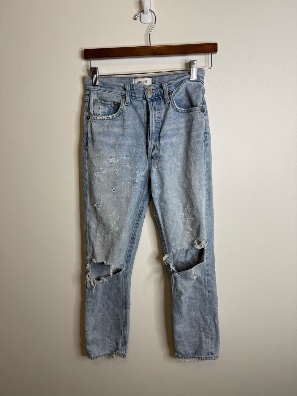 Agolde Riley Straight Crop Jeans size 24